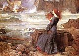 John William Waterhouse Miranda - The Tempest painting